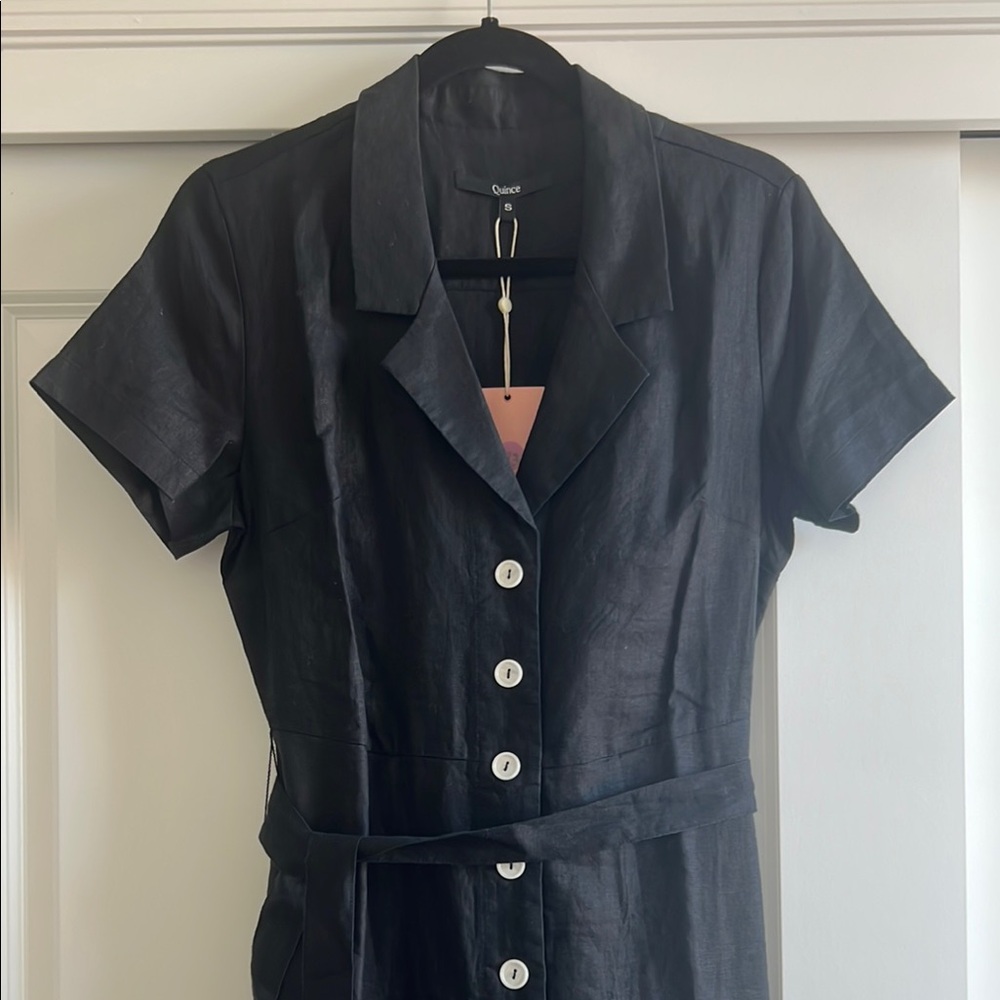 Quince Elegant Black Dress